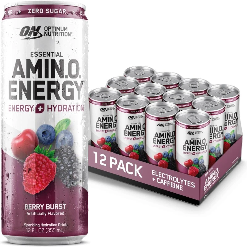 Optimum Nutrition Amino Energy Sparkling Berry Burst 12 x 355ml