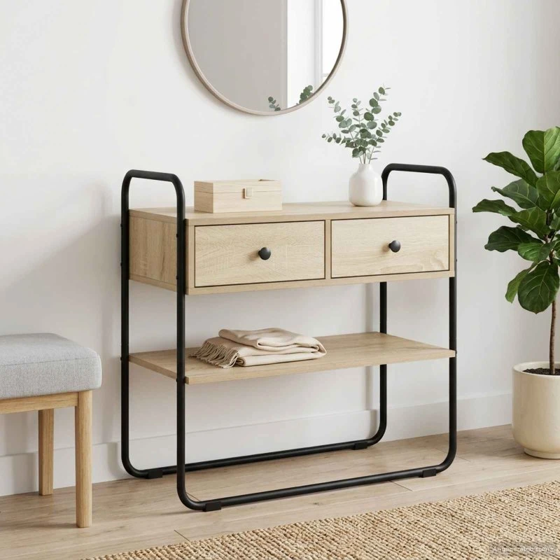 vidaXL Konsolbord Sonoma-eg 100 x 40 x 75 cm