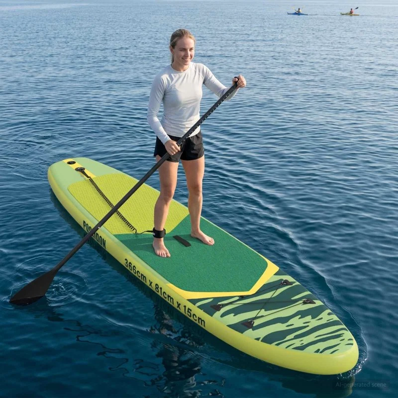 vidaXL Oppusteligt Stand Up Paddle Board POSEIDON 366 x 81 x 15 cm