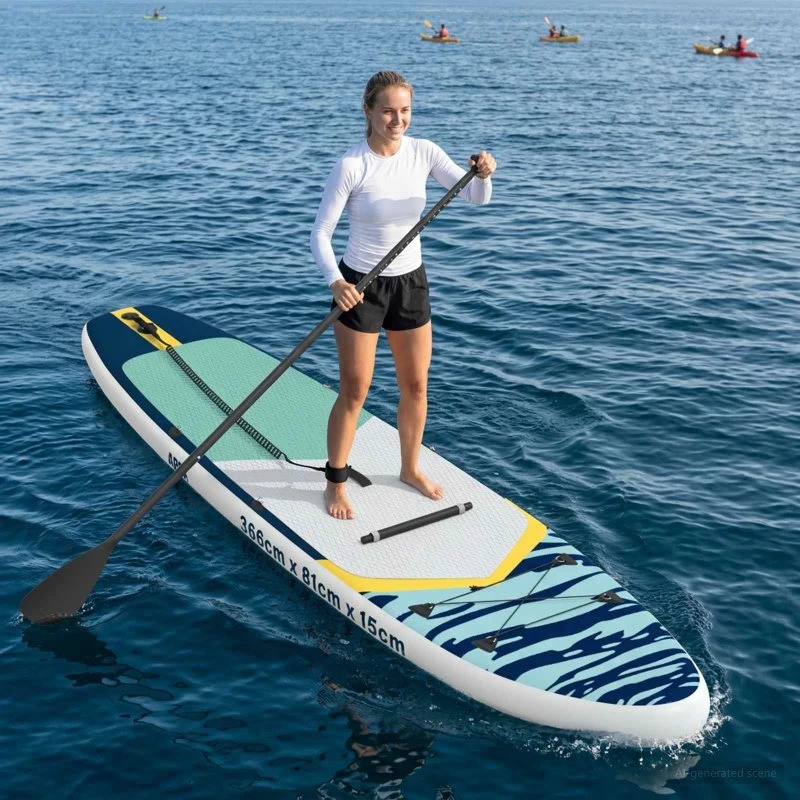 vidaXL SUP board 2-i-1 APEX 366 x 81 x 15 cm Blå