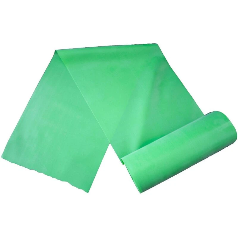 Aserve Latexfri træningselastik, lys grøn (Light) 5,5 m