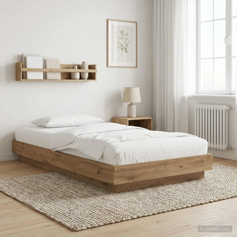 vidaXL Gulvsengramme Artisan-eg 80 x 210 cm
