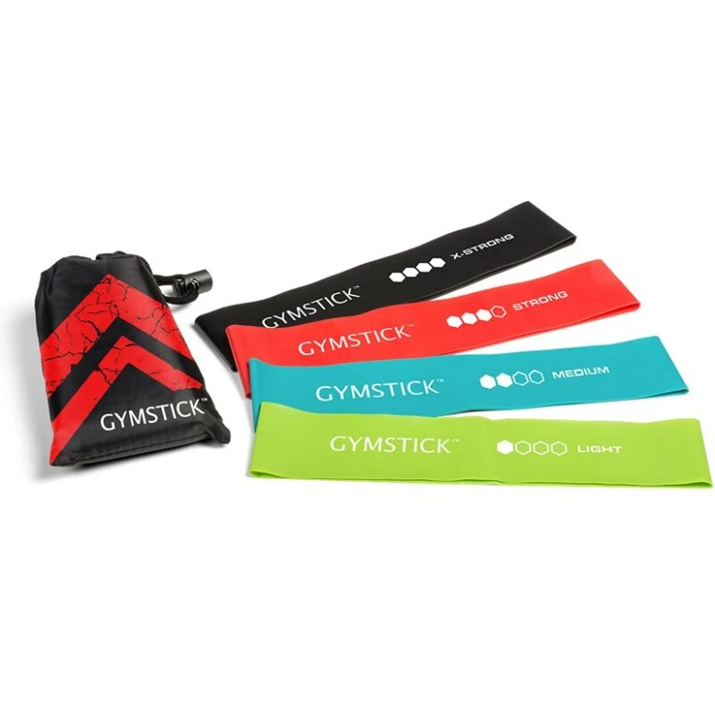 Gymstick Mini Band Set 4 stk – træningselastikker