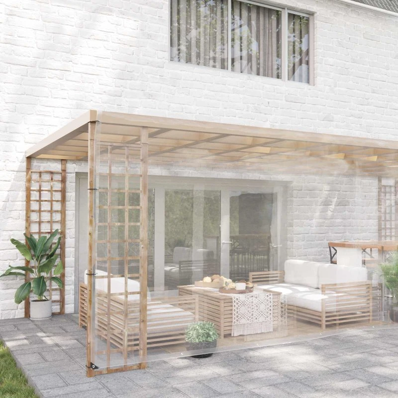 vidaXL Planteovertræk Transparent 5 x 12 m PVC