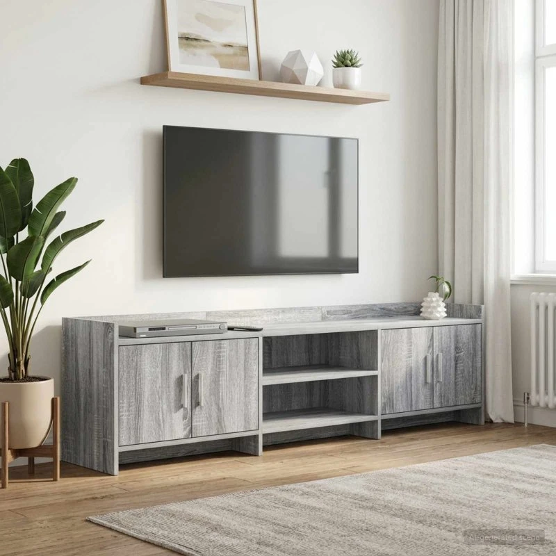 vidaXL TV-skab 168 x 33 x 47 cm Grå Sonoma