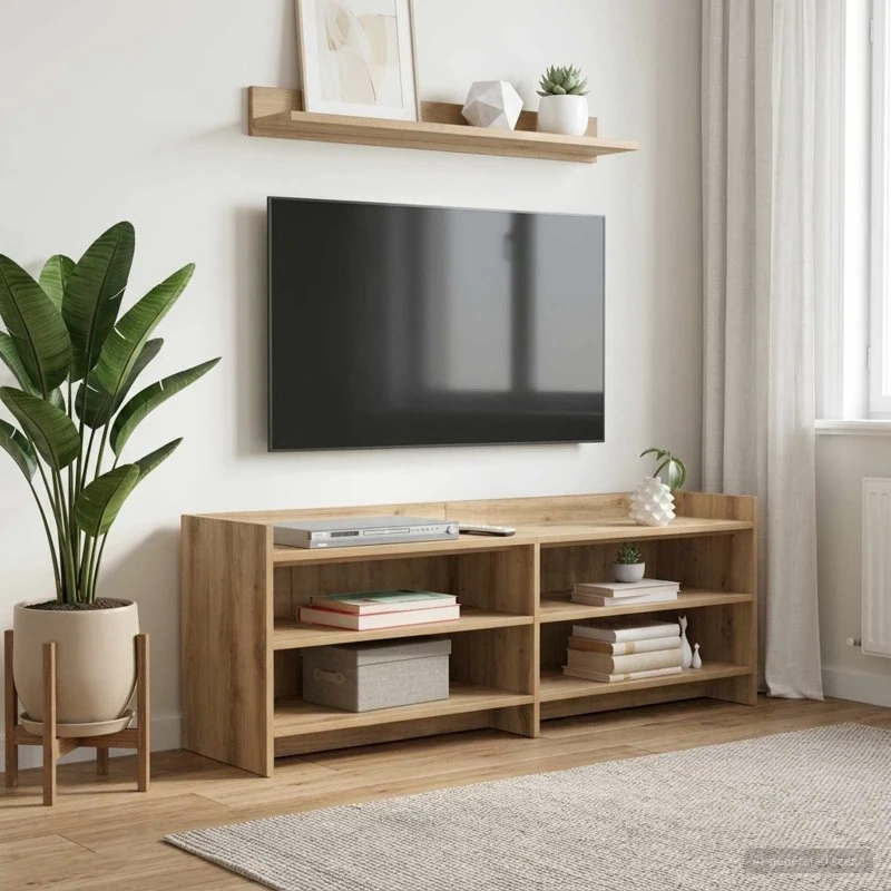vidaXL TV-skab 135 x 33 x 47 cm i Artisan-eg
