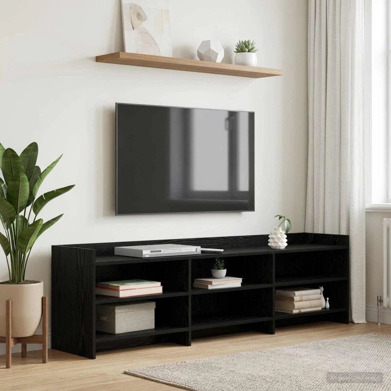 vidaXL TV-skab 168 x 33 x 47 cm Sort eg