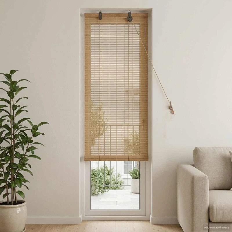 vidaXL Rullegardin i bambus, brun, 70 x 220 cm