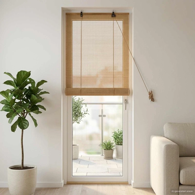 vidaXL Rullegardin Bambus Brun 40 x 220 cm