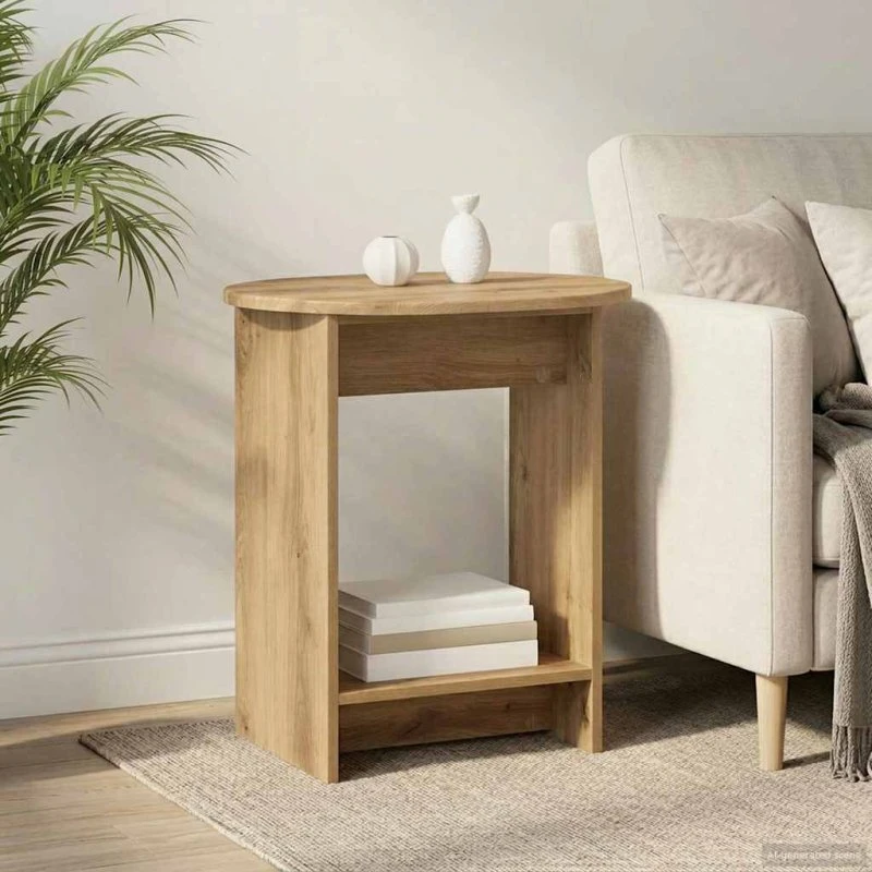 vidaXL Sidebord Artisan-eg 50 x 39,5 x 55 cm