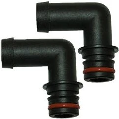JOHNSON KlickTite 90° vinkeltilslutning 1/2" slange, 2 stk