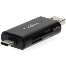 Nedis USB-C/USB-A 2.0 dobbelt kortlæser til SD/microSD