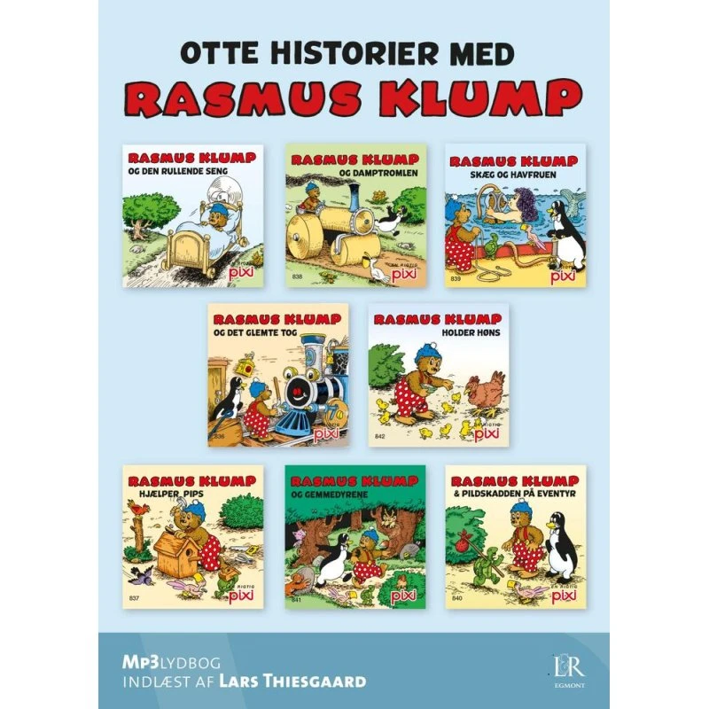 Otte historier med Rasmus Klump - Lydbog