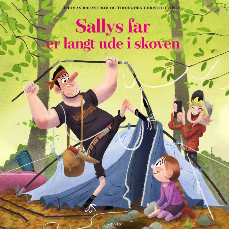 Sallys far er langt ude i skoven - Lydbog