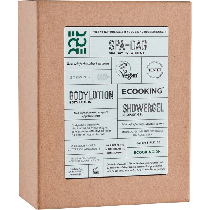 Ecooking Gaveæske Spa Dag (Bodylotion 300 ml + Showergel 300 ml)