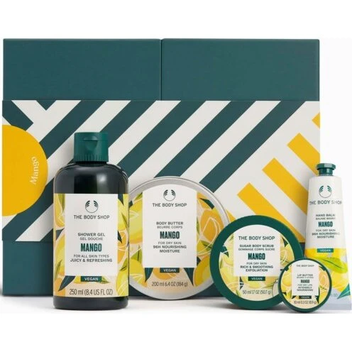 The Body Shop Mango Collection gavesæt – Body Butter, Scrub & Shower Gel