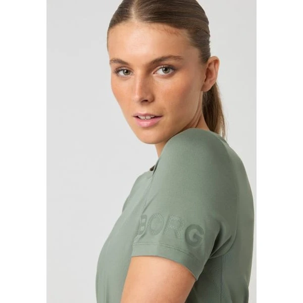 Björn Borg T-shirt til kvinder, Grøn, S