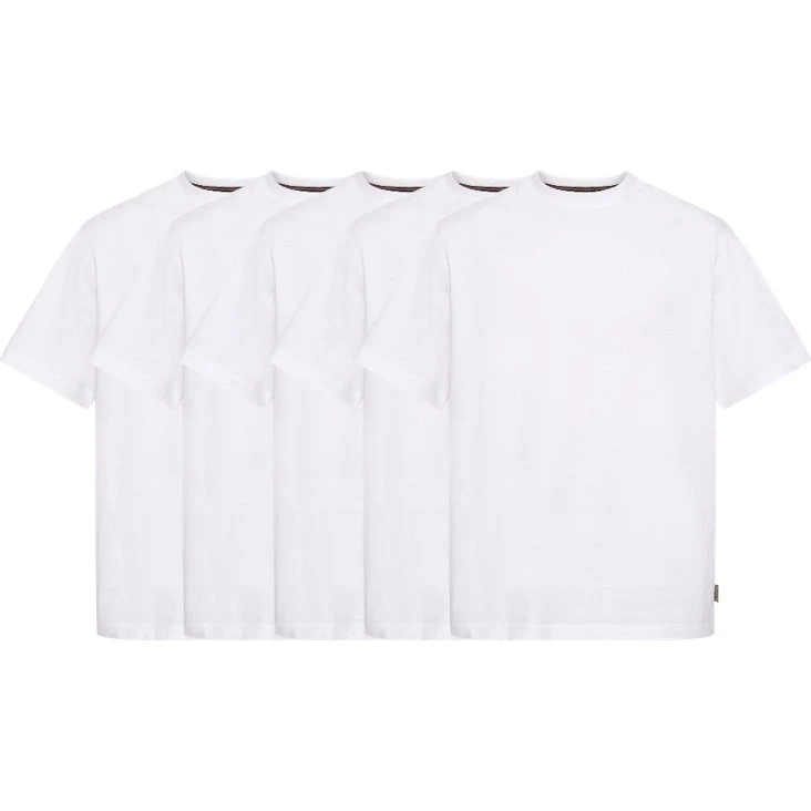 Signal Eddy Organic T-shirt 5-pak, Hvid, Large