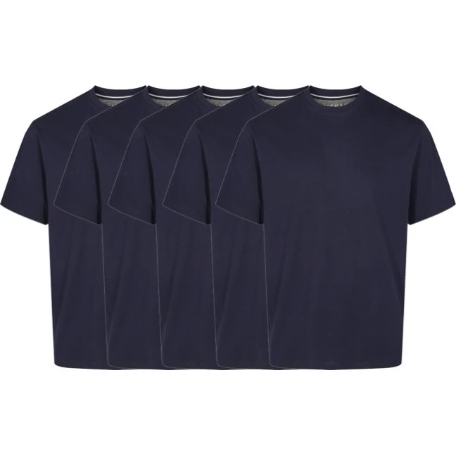 Signal Eddy Organic T-shirt - 5-pak - Deep Marine - XL