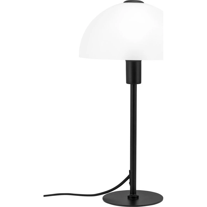 Dyberg Larsen Jazz bordlampe med hvid opalglas
