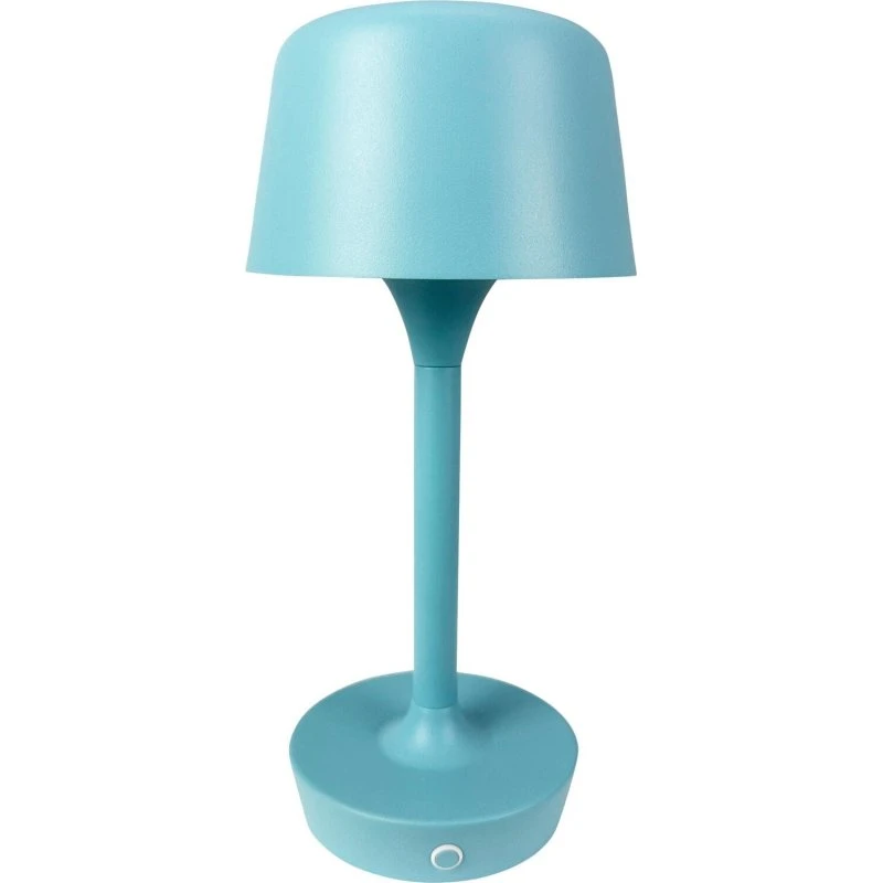 Dyberg Larsen Flow genopladelig bordlampe, lyseblå