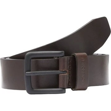 Jack & Jones Jacroma Læderbælte - Black Coffee