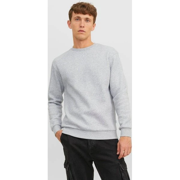 Jjebradley Sweat Crew Noos Sweatshirt i Light Grey Melange