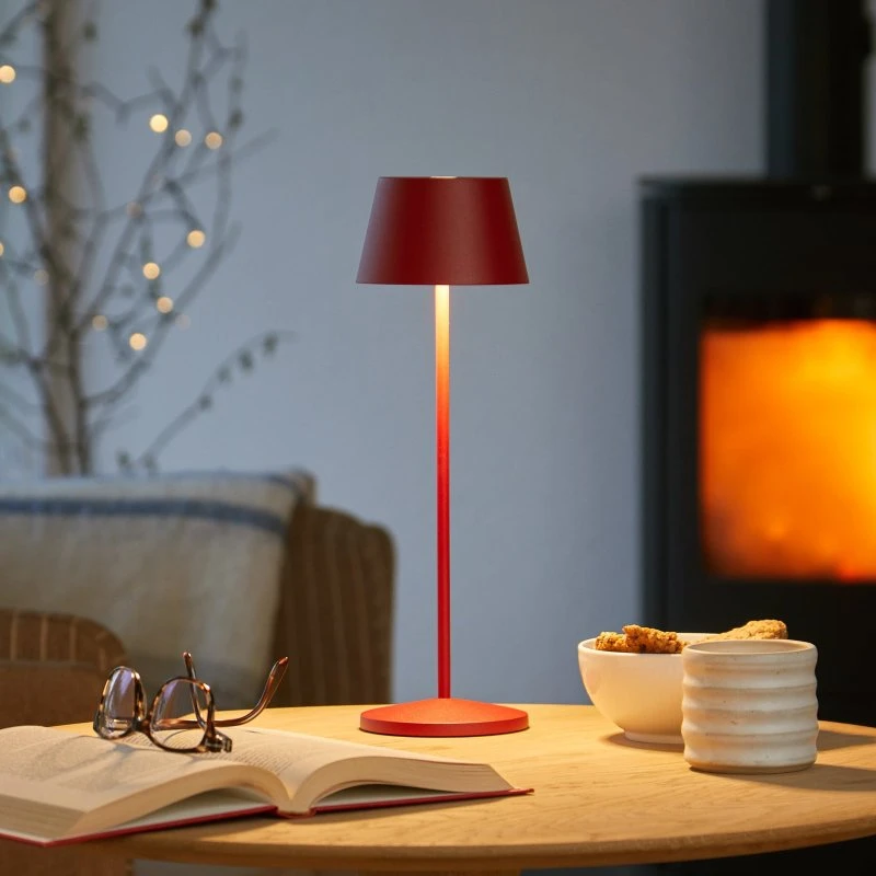 Modi Portable Bordlampe Ruby Red - Loom Design