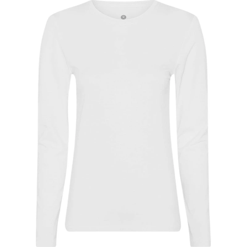 JBS of Denmark Langærmet bambus t-shirt, hvid, str. 2XL