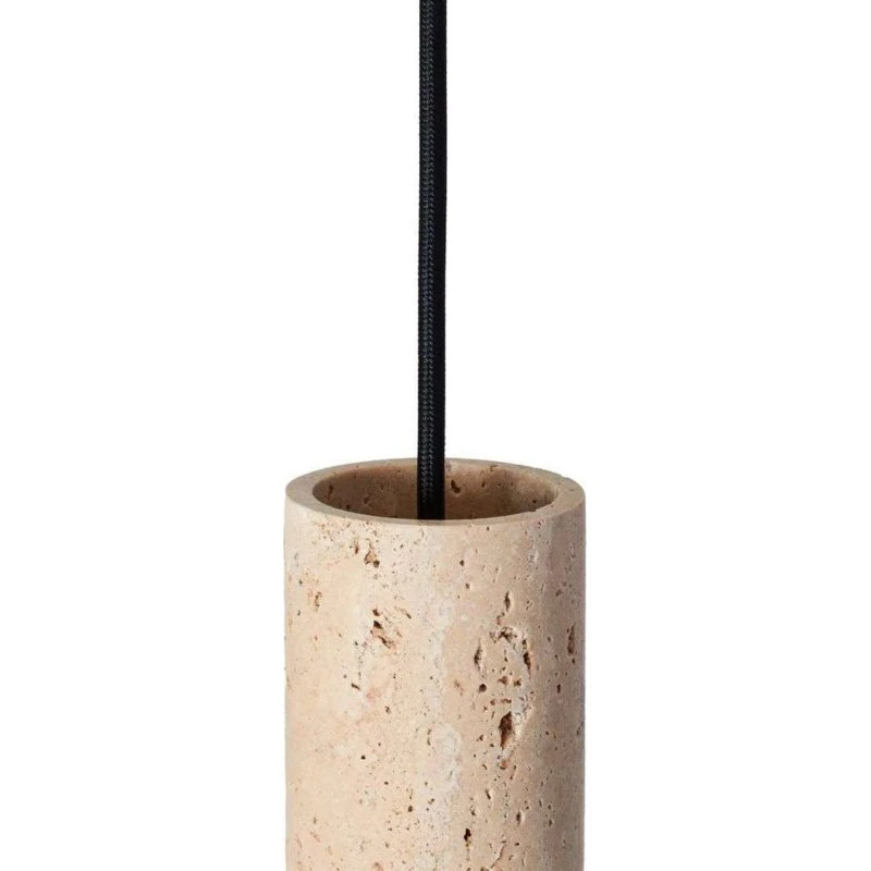 Made By Hand Core Spot Pendel - Creme Travertine Marmor