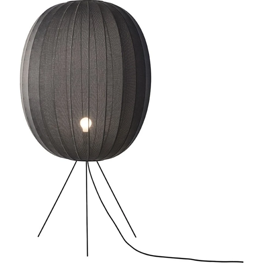 Knit-Wit Ø65 gulvlampe, sort - Made by Hand