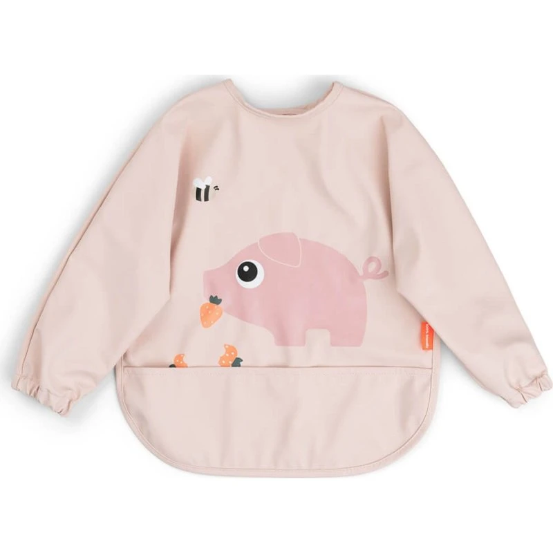 DonebyDeer Hagesmæk m/ærmer & lomme Tiny Farm Pudder 6-18 m