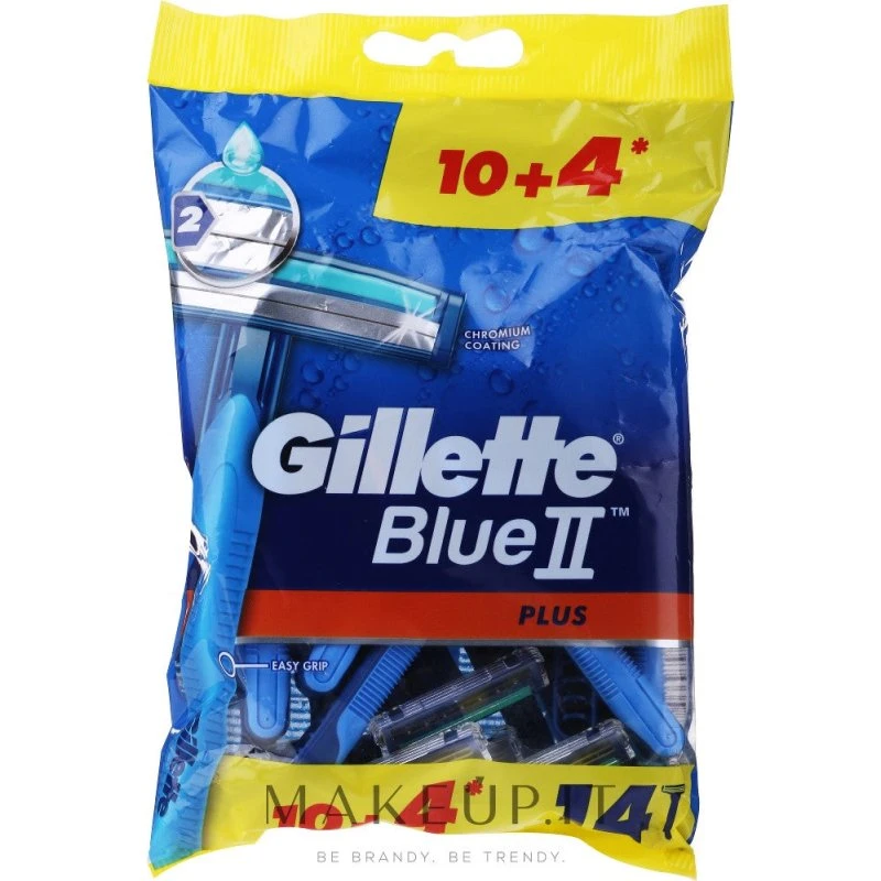 Gillette Blue II Plus engangsskraber til mænd, 14 stk.