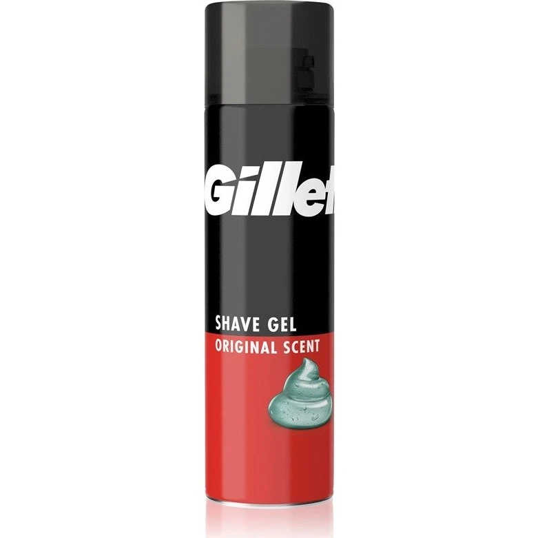 Gillette Classic Regular Barbergel til mænd, 200 ml