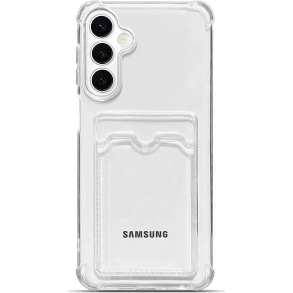 Samsung A56 Gennemsigtigt Cover med Kortholder