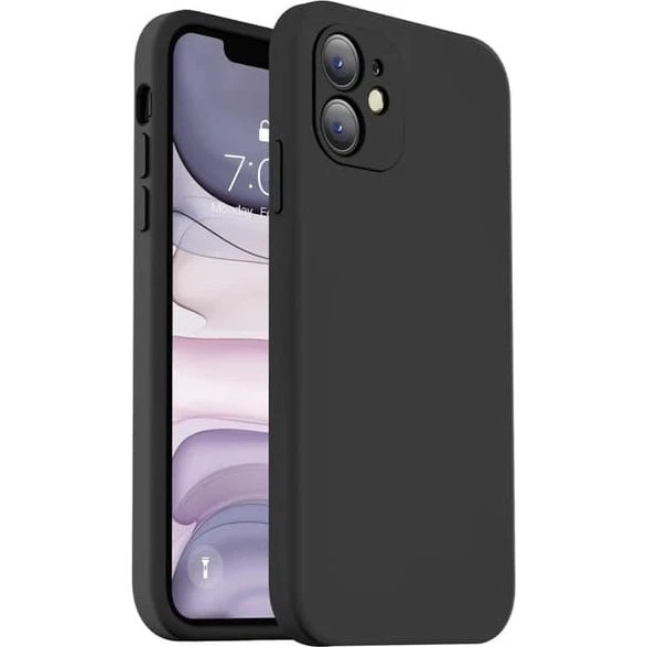 iPhone 11 Mat Sort Cover med Ekstra Kamerabeskytter