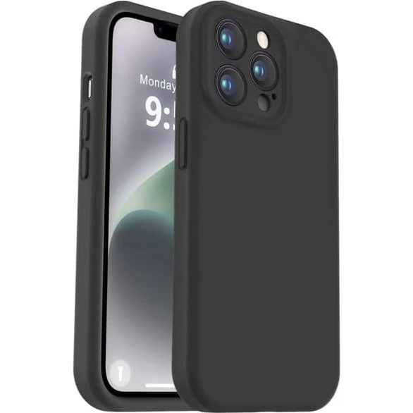 iPhone 13 Pro Cover - Mat Sort med Ekstra Kamerabeskytter