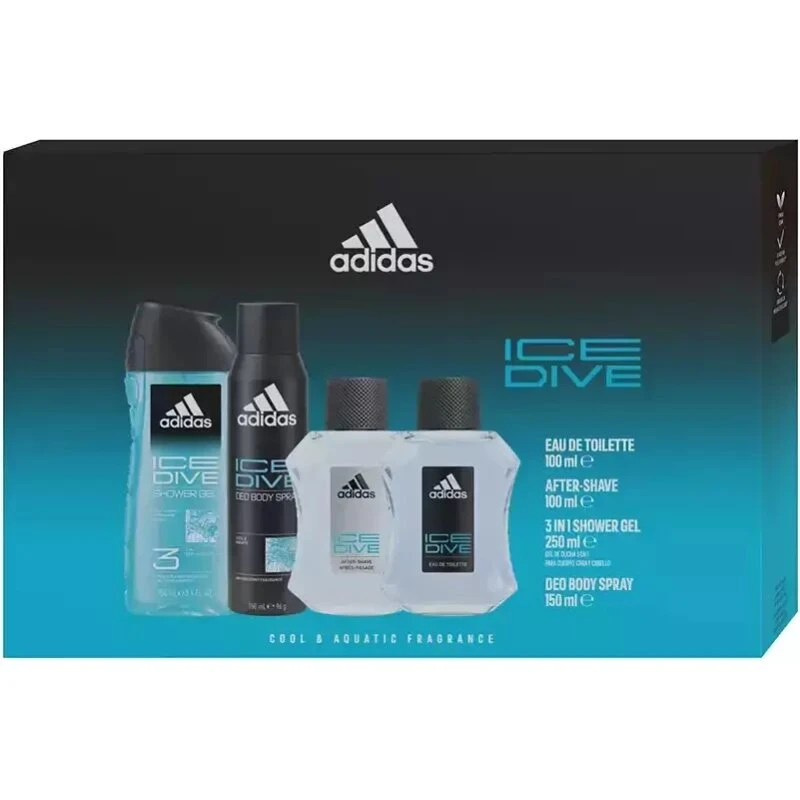 Adidas Ice Dive Gaveæske 4 dele (100+150+250+100 ml)