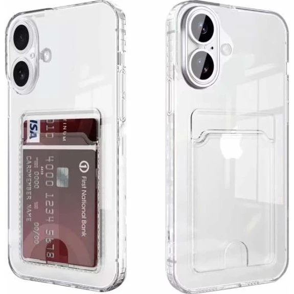 iPhone 17 Gennemsigtig Pung Taske Cover