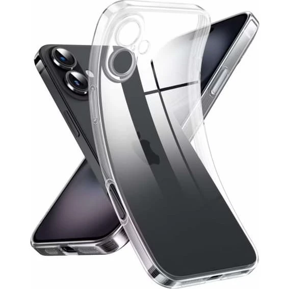 iPhone 17 gennemsigtigt TPU etui med ekstra kamerabeskyttelse