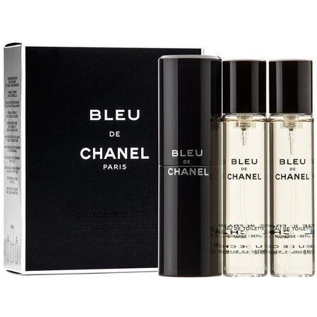 Chanel Bleu de Chanel EDT 3 x 20 ml Twist & Spray (genopfyldelig)