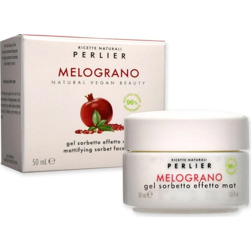 Perlier Granatæble Gel Sorbet Ansigtseffekt Mat, 50 ml