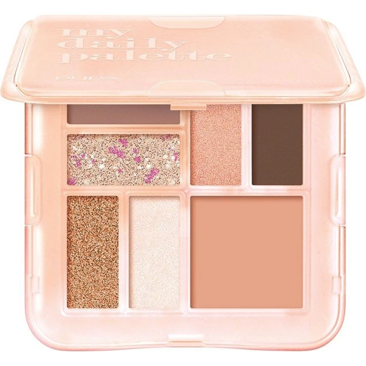 Pupa My Daily Multifinish Eye Palette 002 - Tender Abrikos (8 g)