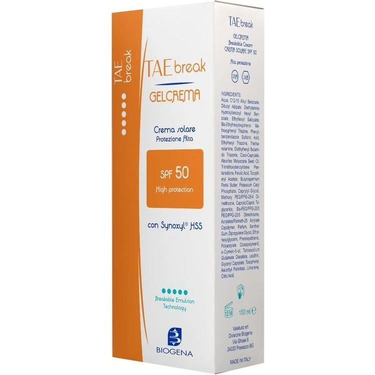 Biogena Tae Break Gel Solcreme SPF 50, 150 ml