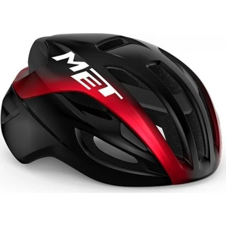 MET Rivale MIPS Cykelhjelm - Black/Red Glossy