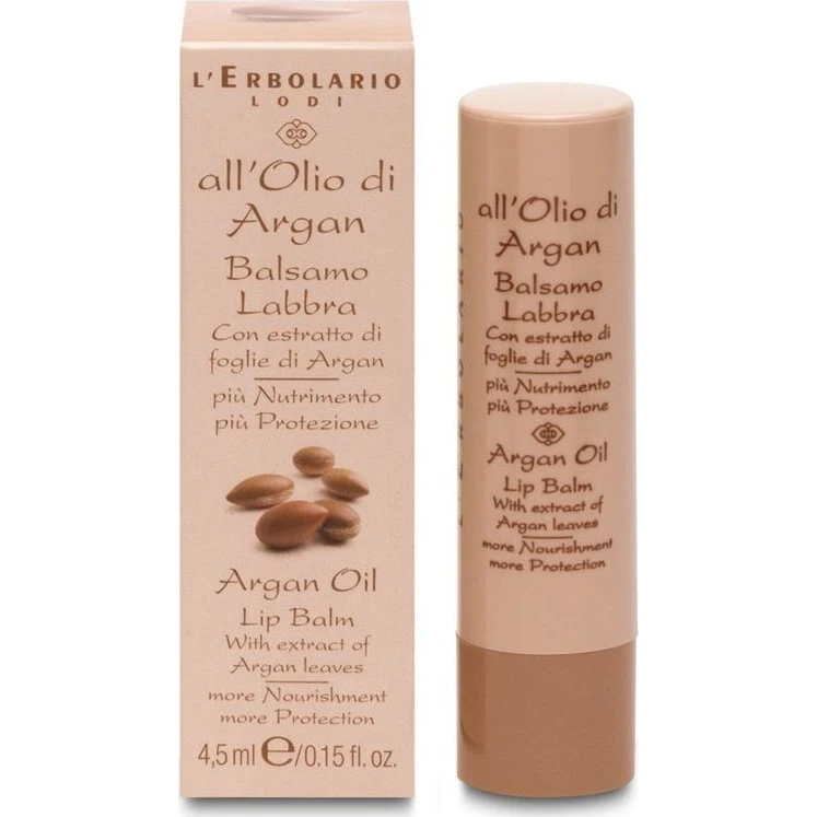 L'Erbolario All'Olio Di Argan Læbebalsam, 4,5 ml