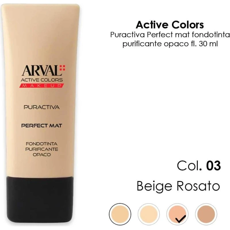 ARVAL Purifying Opac Perfect Mat nr. 03 - Pink Beige Foundation 30ml
