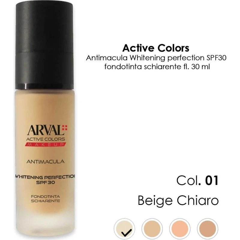 ARVAL Antimakula Whitening Perfection SPF30 n. 01 - Lys beige
