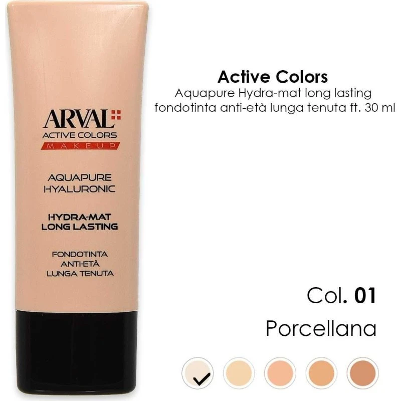 ARVAL AQUAPURE Hyaluronic Hydra-matte Foundation nr. 01 - 30ml