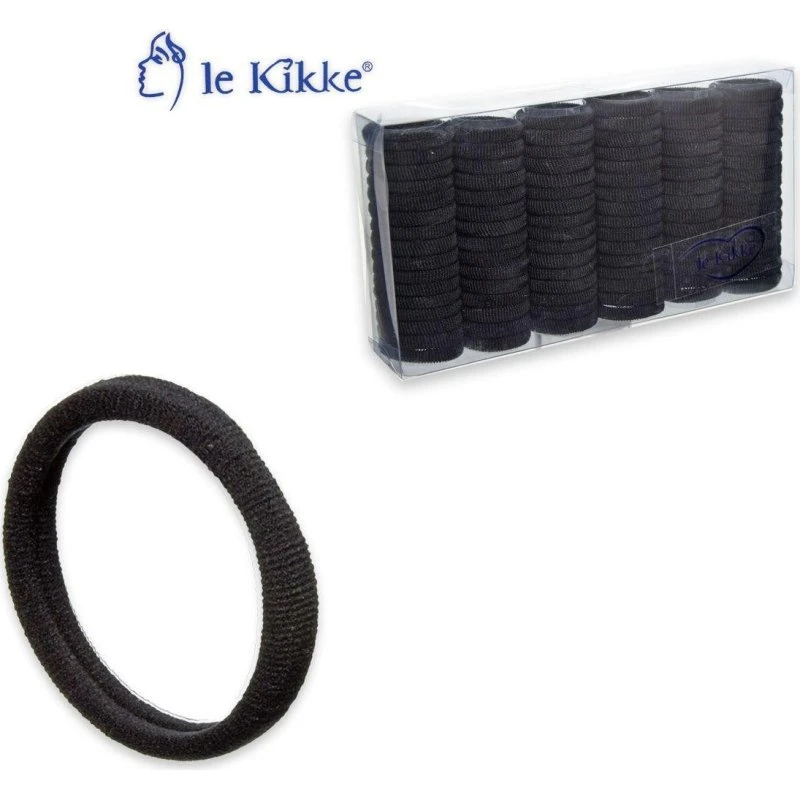 Le Kikke Elastikrør d. 3,5 mm sort, 96 stk.